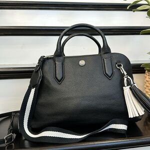 Nine West Black Handbag with White Accents